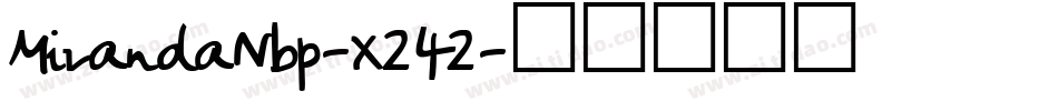 MirandaNbp-X242字体转换