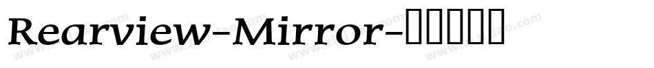 Rearview-Mirror字体转换