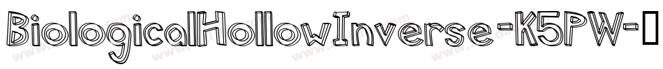 BiologicalHollowInverse-K5PW字体转换