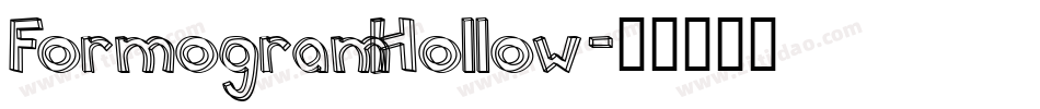 FormogramHollow字体转换