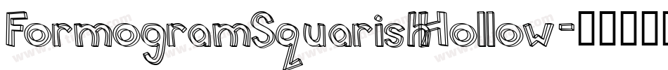 FormogramSquarishHollow字体转换