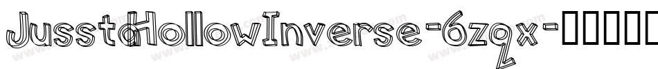 JusstaHollowInverse-6zqx字体转换
