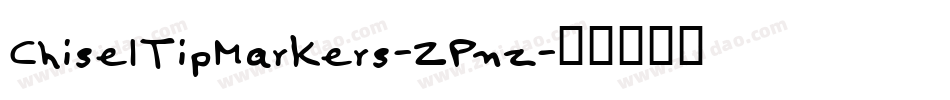 ChiselTipMarkers-ZPnz字体转换
