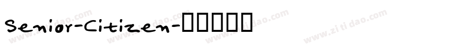 Senior-Citizen字体转换