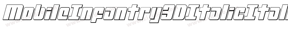 MobileInfantry3DItalicItalic-nPng字体转换 MobileInfantry3DItalicItalic-nPng字体转换