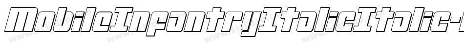 MobileInfantryItalicItalic-MoOJ字体转换 MobileInfantryItalicItalic-MoOJ字体转换