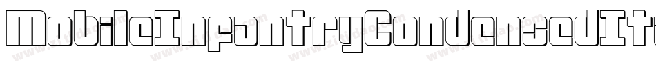 MobileInfantryCondensedItaliCondensedItalic-8JRg字体转换 MobileInfantryCondensedItaliCondensedItalic-8JRg字体转换