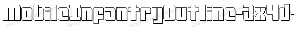 MobileInfantryOutline-2x4d字体转换 MobileInfantryOutline-2x4d字体转换