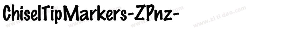 ChiselTipMarkers-ZPnz字体转换