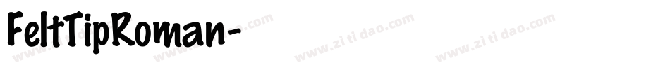 FeltTipRoman字体转换