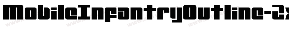 MobileInfantryOutline-2x4d字体转换 MobileInfantryOutline-2x4d字体转换