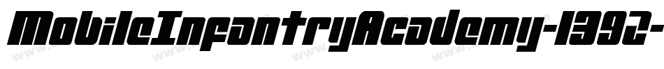 MobileInfantryAcademy-1392字体转换 MobileInfantryAcademy-1392字体转换