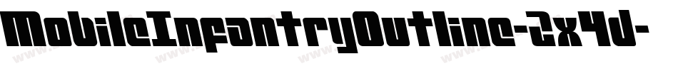 MobileInfantryOutline-2x4d字体转换 MobileInfantryOutline-2x4d字体转换