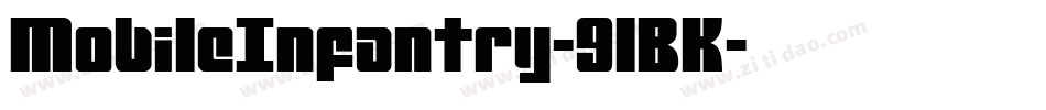 MobileInfantry-9lBK字体转换
