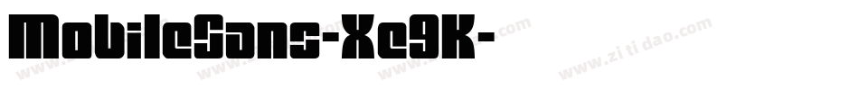 MobileSans-Xe9K字体转换
