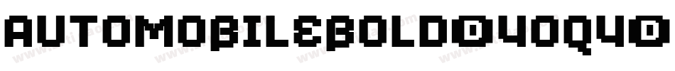 AutoMobileBold-4oq4字体转换