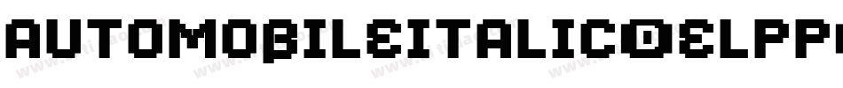 AutoMobileItalic-eLPp字体转换