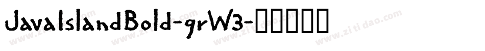 JavaIslandBold-grW3字体转换