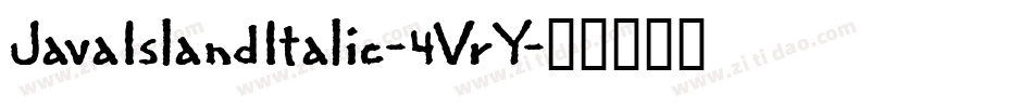 JavaIslandItalic-4VrY字体转换
