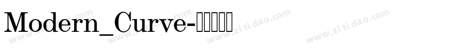 Modern_Curve字体转换