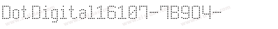 DotDigital16107-7B9O4字体转换