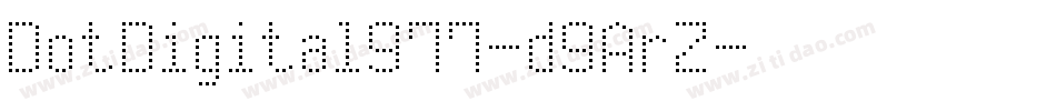 DotDigital977-d9ArZ字体转换