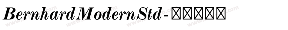 BernhardModernStd字体转换