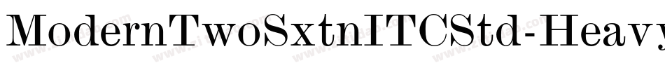 ModernTwoSxtnITCStd-Heavy字体转换