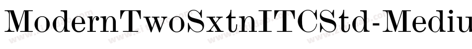 ModernTwoSxtnITCStd-Medium字体转换
