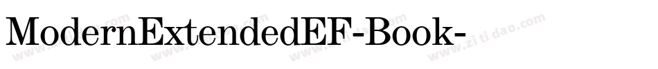 ModernExtendedEF-Book字体转换