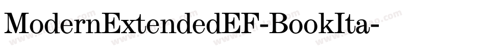 ModernExtendedEF-BookIta字体转换