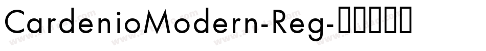 CardenioModern-Reg字体转换
