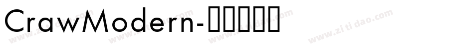 CrawModern字体转换