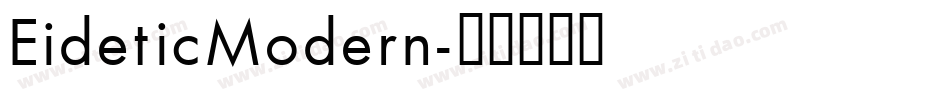EideticModern字体转换