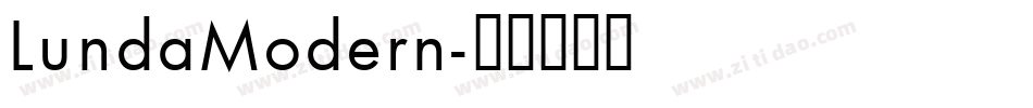 LundaModern字体转换