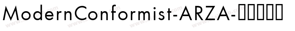 ModernConformist-ARZA字体转换