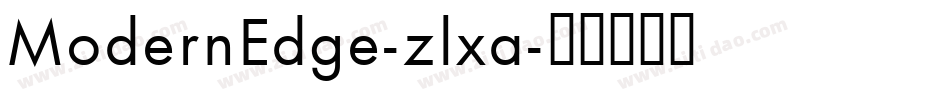 ModernEdge-zlxa字体转换