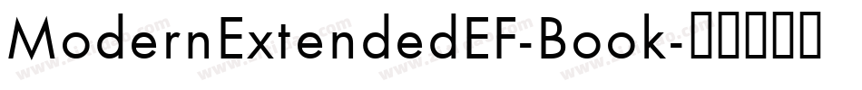 ModernExtendedEF-Book字体转换