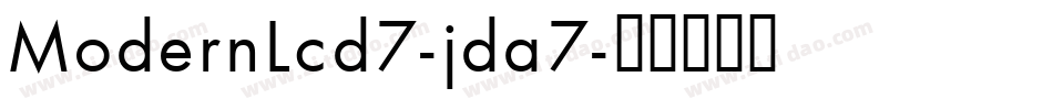ModernLcd7-jda7字体转换