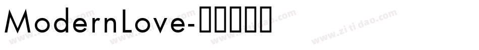 ModernLove字体转换