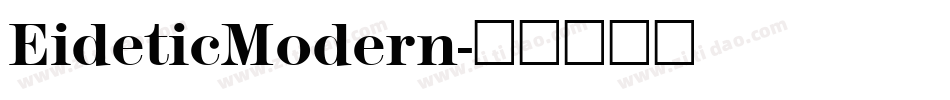 EideticModern字体转换