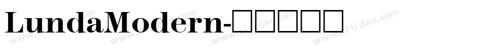 LundaModern字体转换