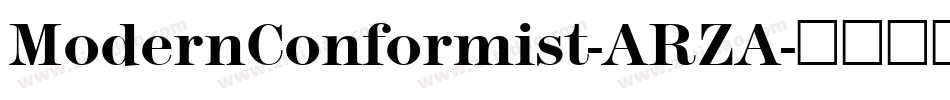 ModernConformist-ARZA字体转换