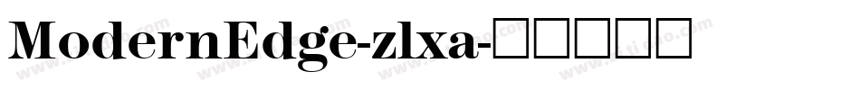 ModernEdge-zlxa字体转换