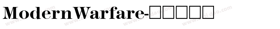 ModernWarfare字体转换