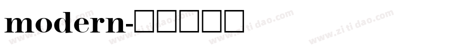 modern字体转换