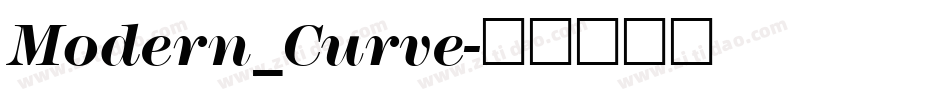 Modern_Curve字体转换