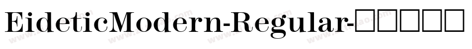 EideticModern-Regular字体转换