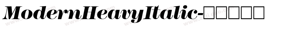 ModernHeavyItalic字体转换