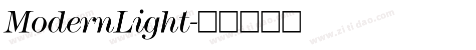 ModernLight字体转换